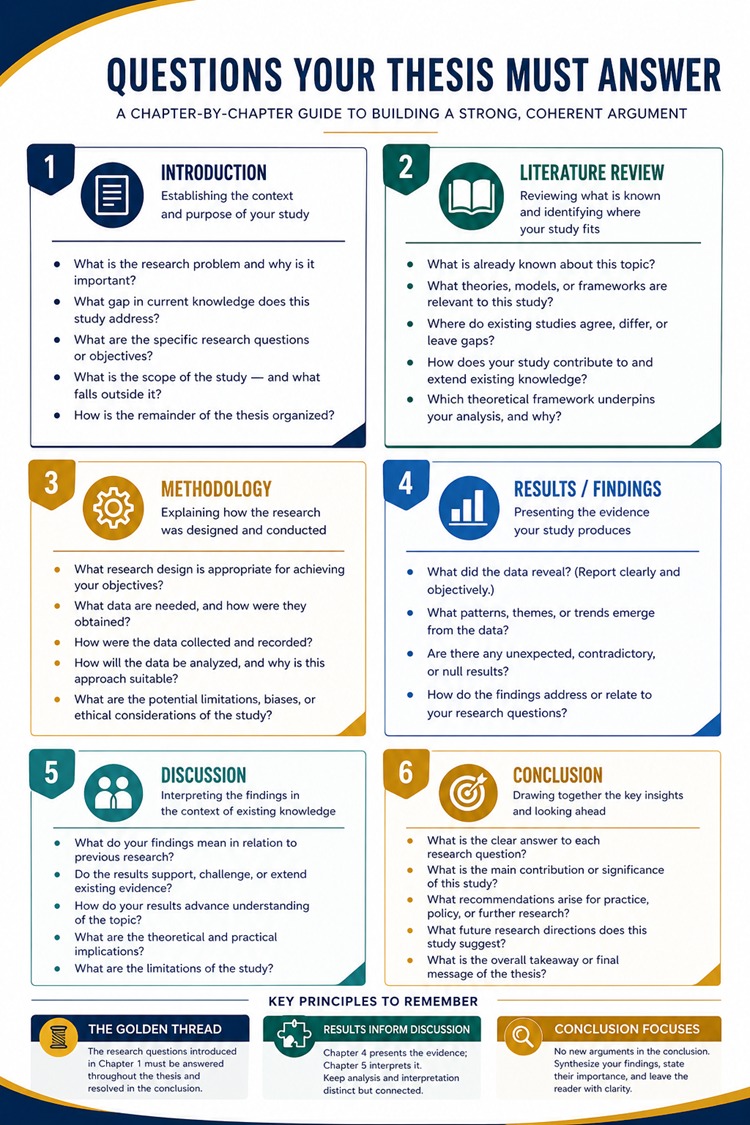 Questions your thesis must answer